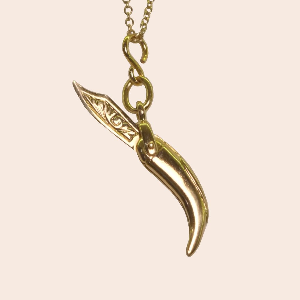 18k Gold Dagger Charm - The Antiquarian
