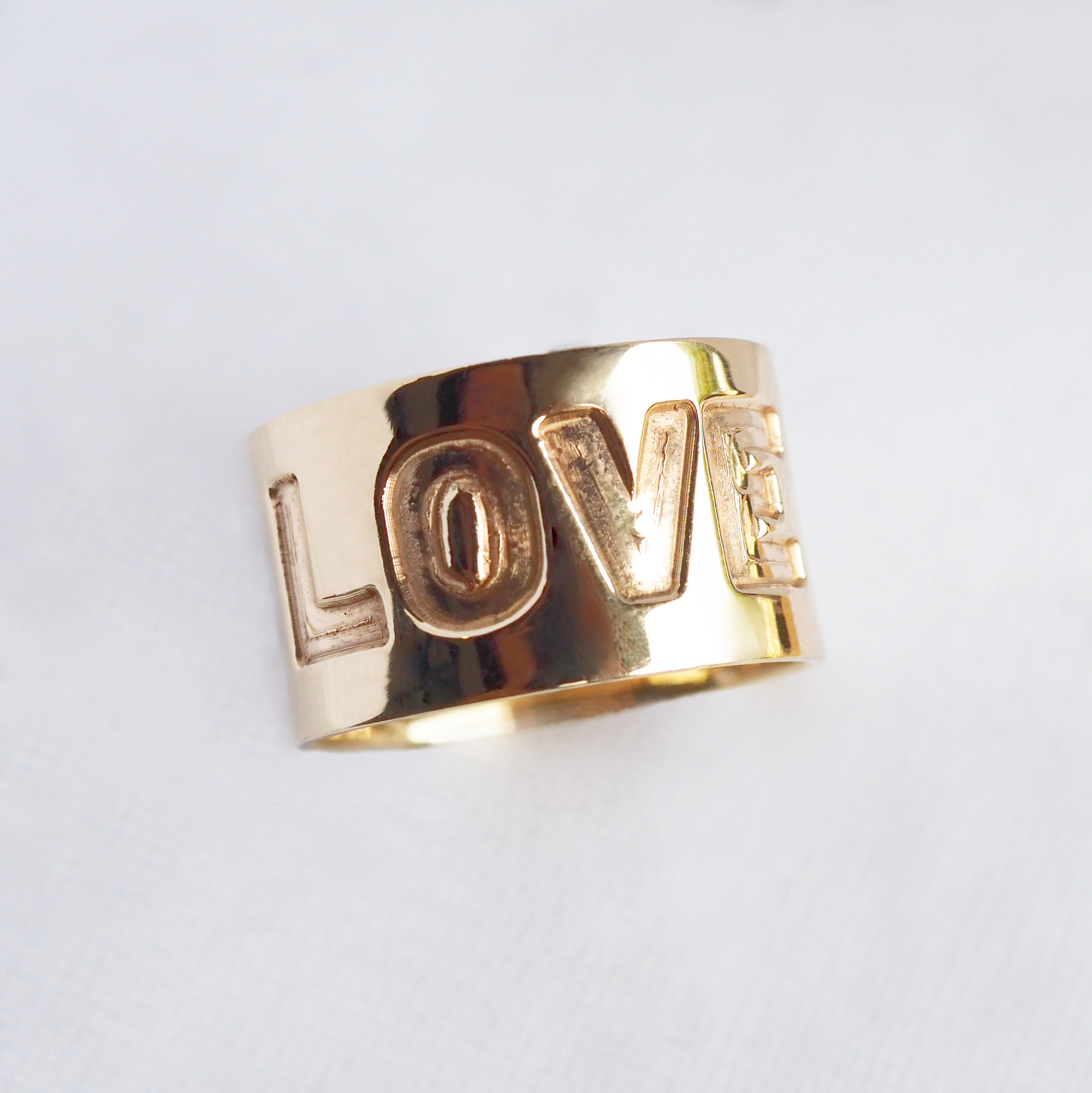 Gold God Is Love Ring | Christian Jewelry | Elevated Faith