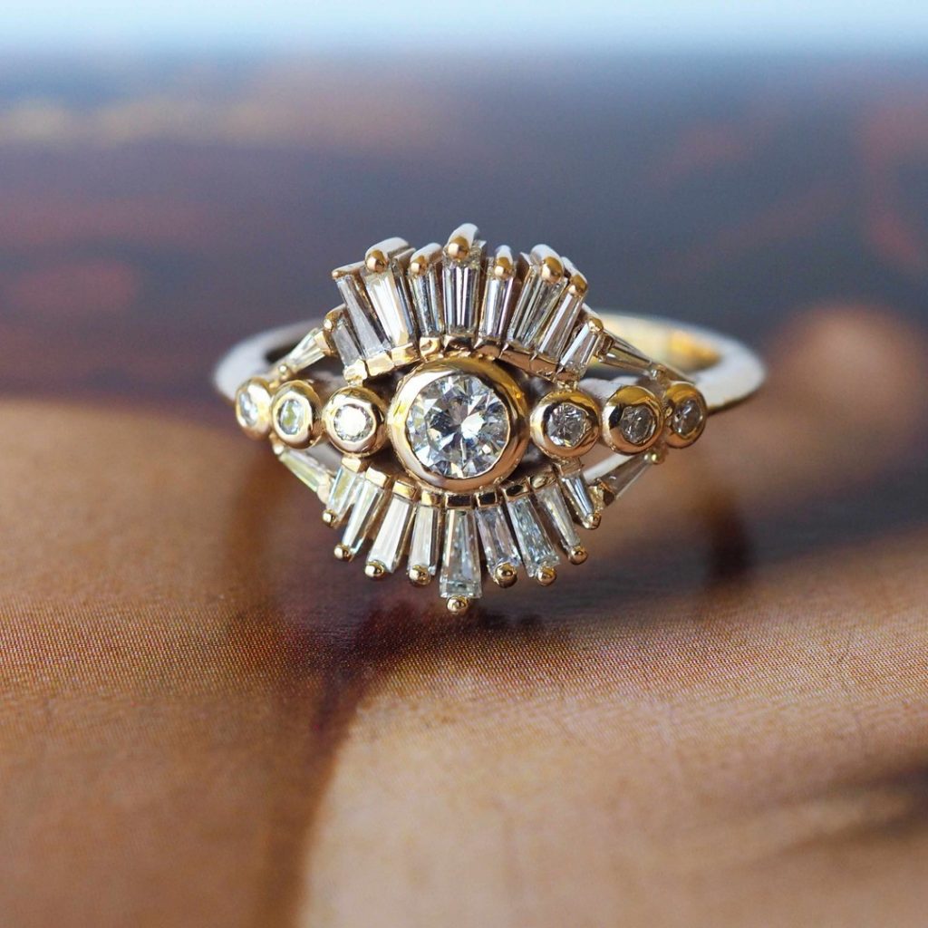Custom Diamond Pave Engagement Ring #103414 - Seattle Bellevue | Joseph  Jewelry